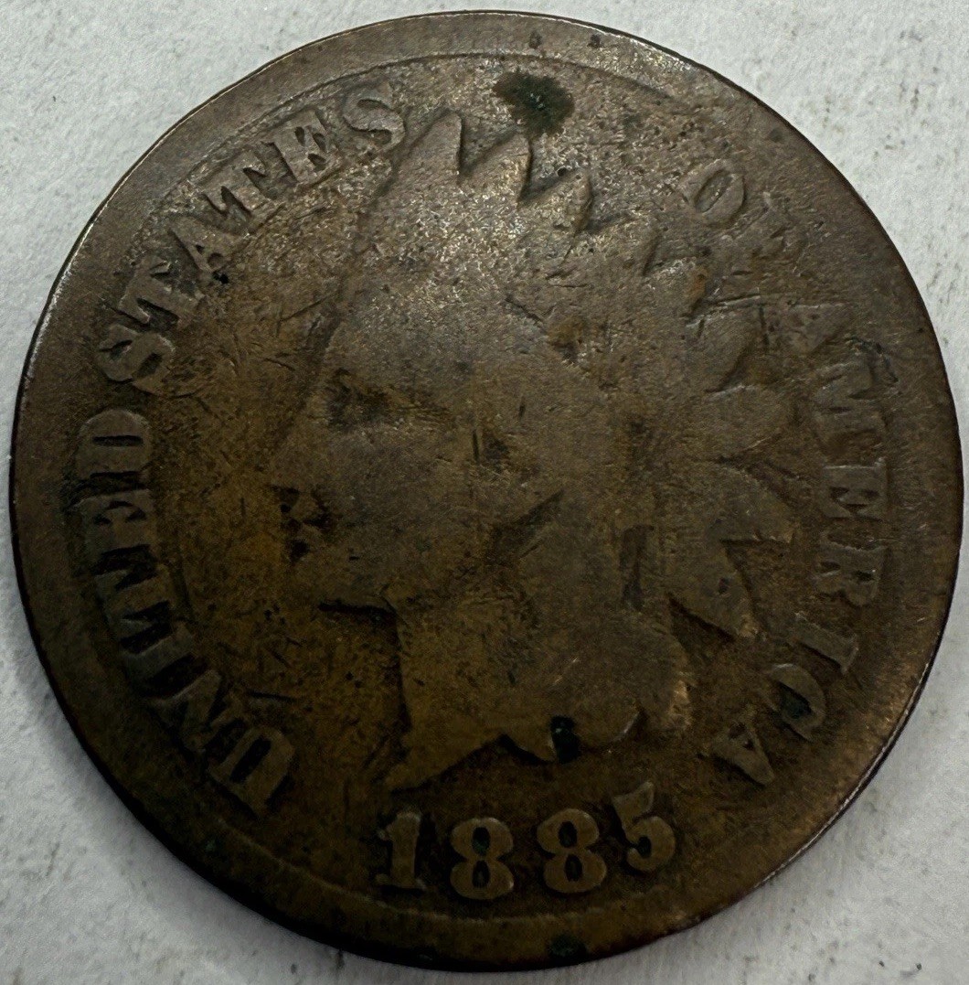 1885 Indian Head Cent Exact Coin Imaged #IND1782