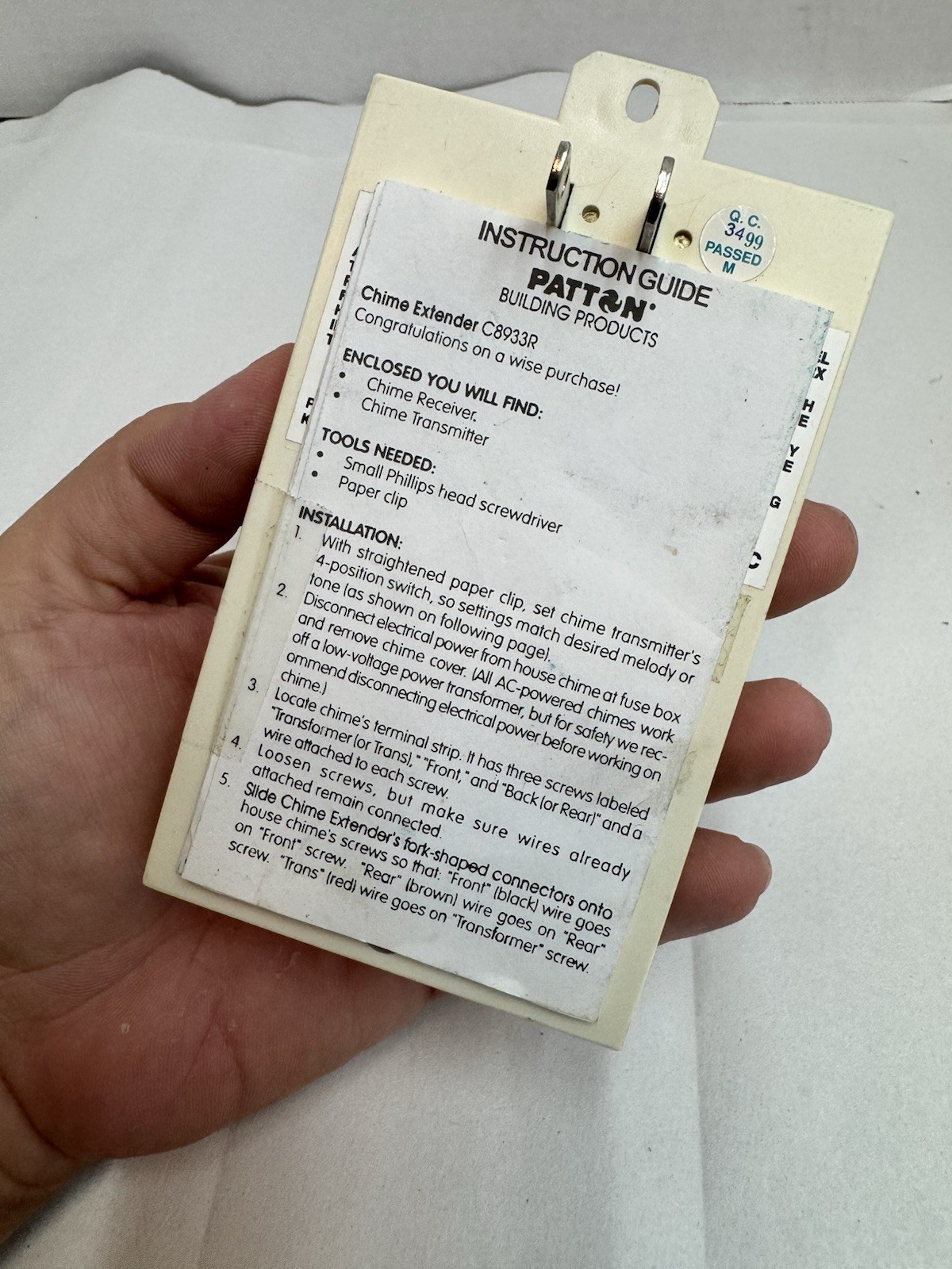 patton chime extender c8933r
