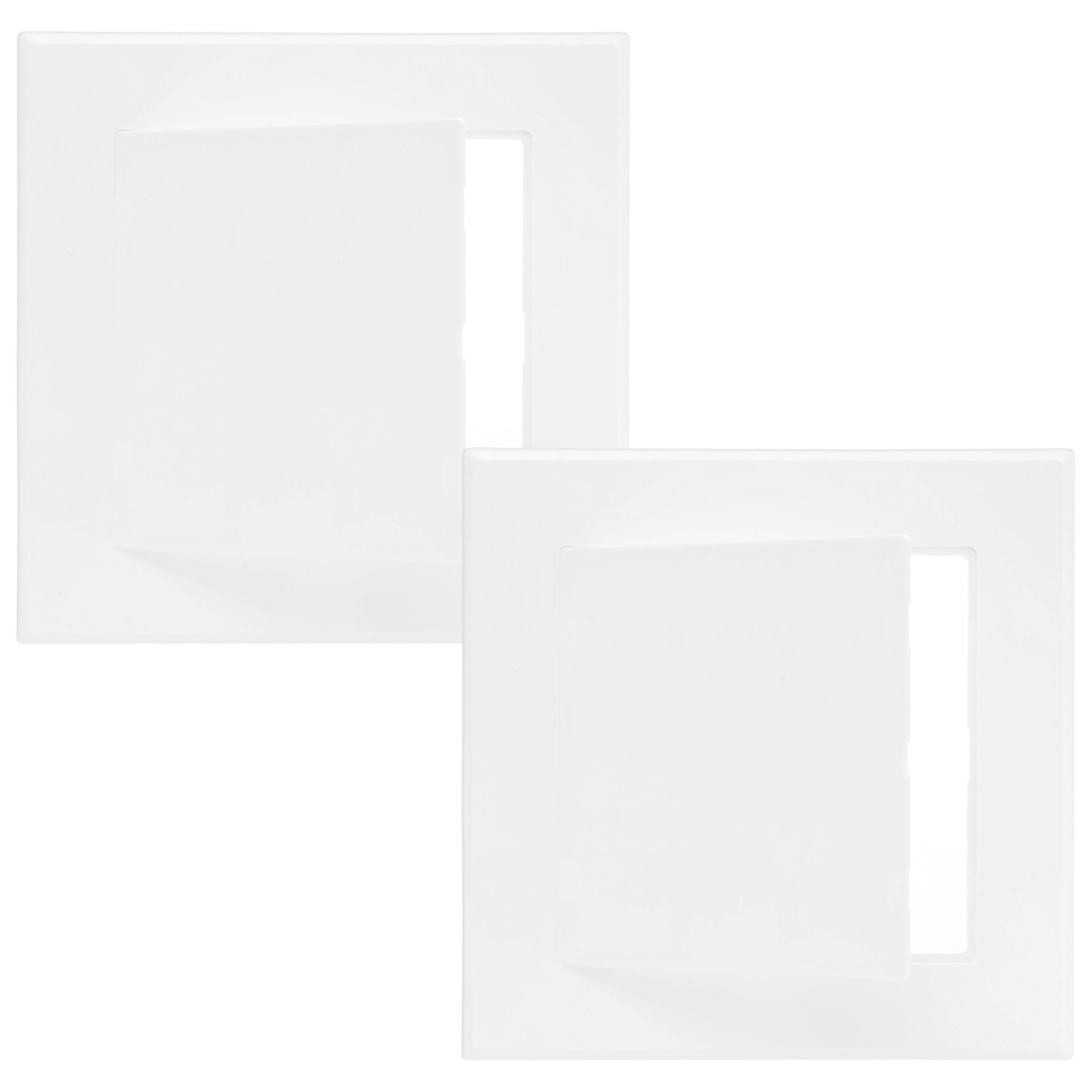 2-Pack Access Panel for Drywall, 5x5" Plastic Removable [White, Square]