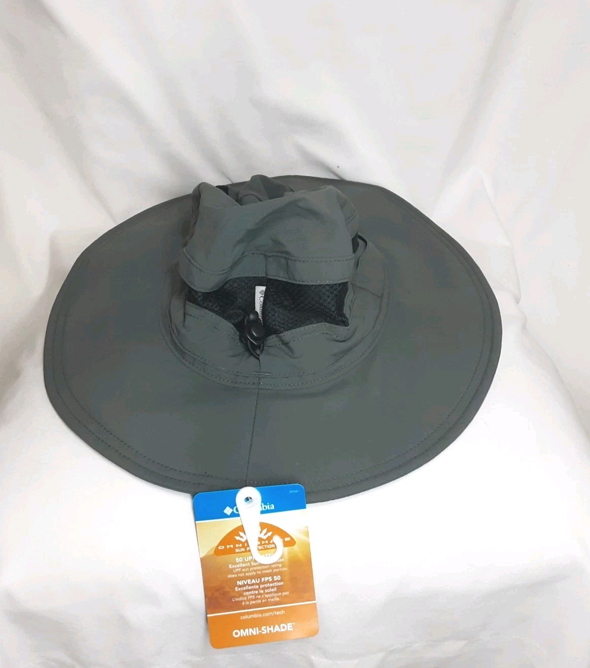 COLUMBIA BORA BORA BONNEY BUCKET HAT GREY NWT MENS UNISEX -C2