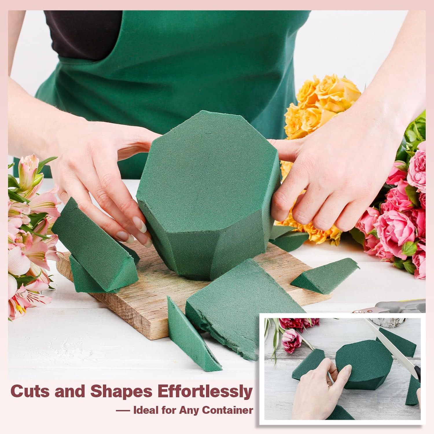 2026 Floral Foam Blocks 6-Pack for Fresh & Artificial Flower Arrangements