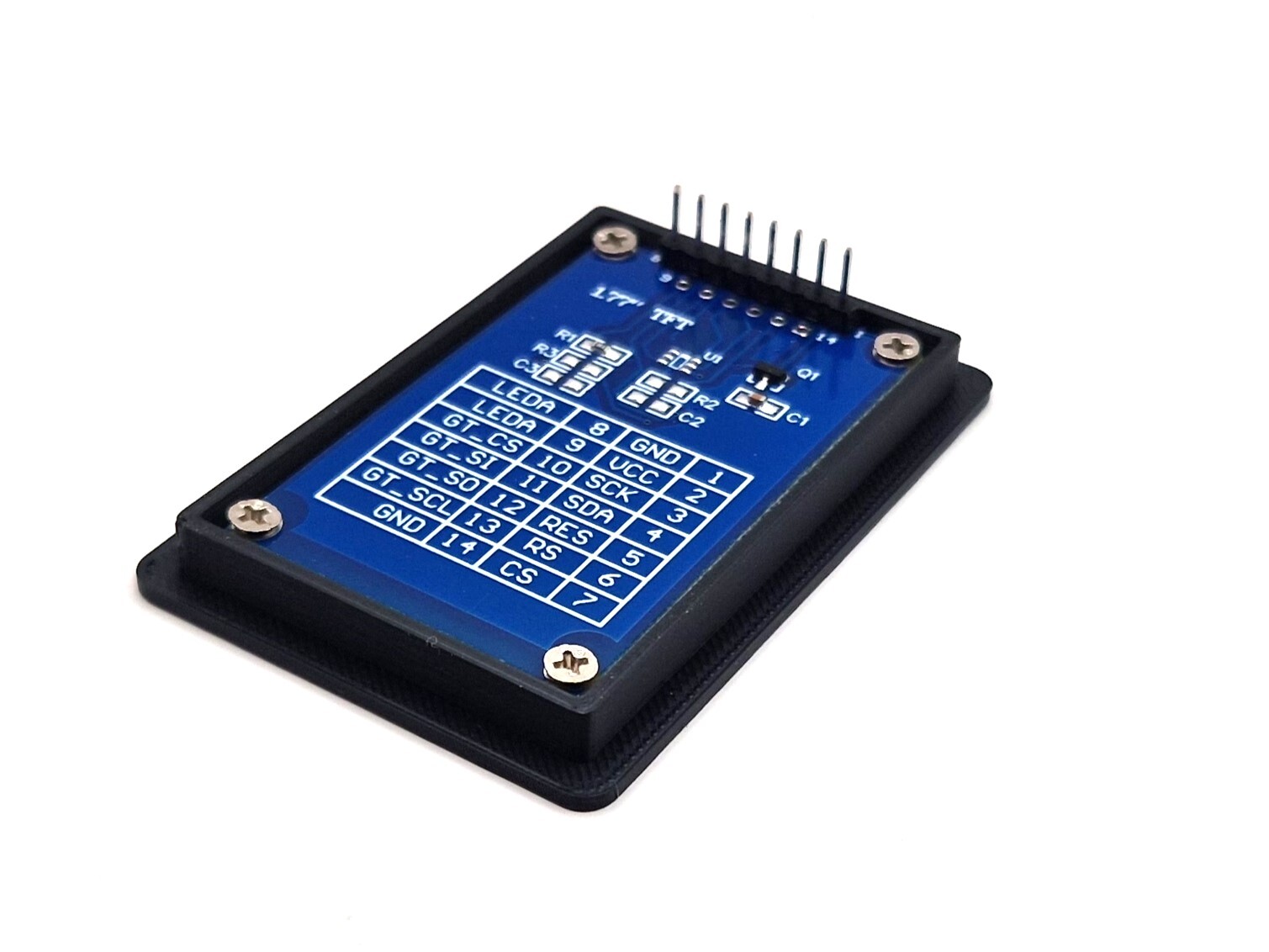 Mounting Frame for Arduino Raspberry Display TFT 1.77"" 1.77"" ST7735 Yverinc Labs