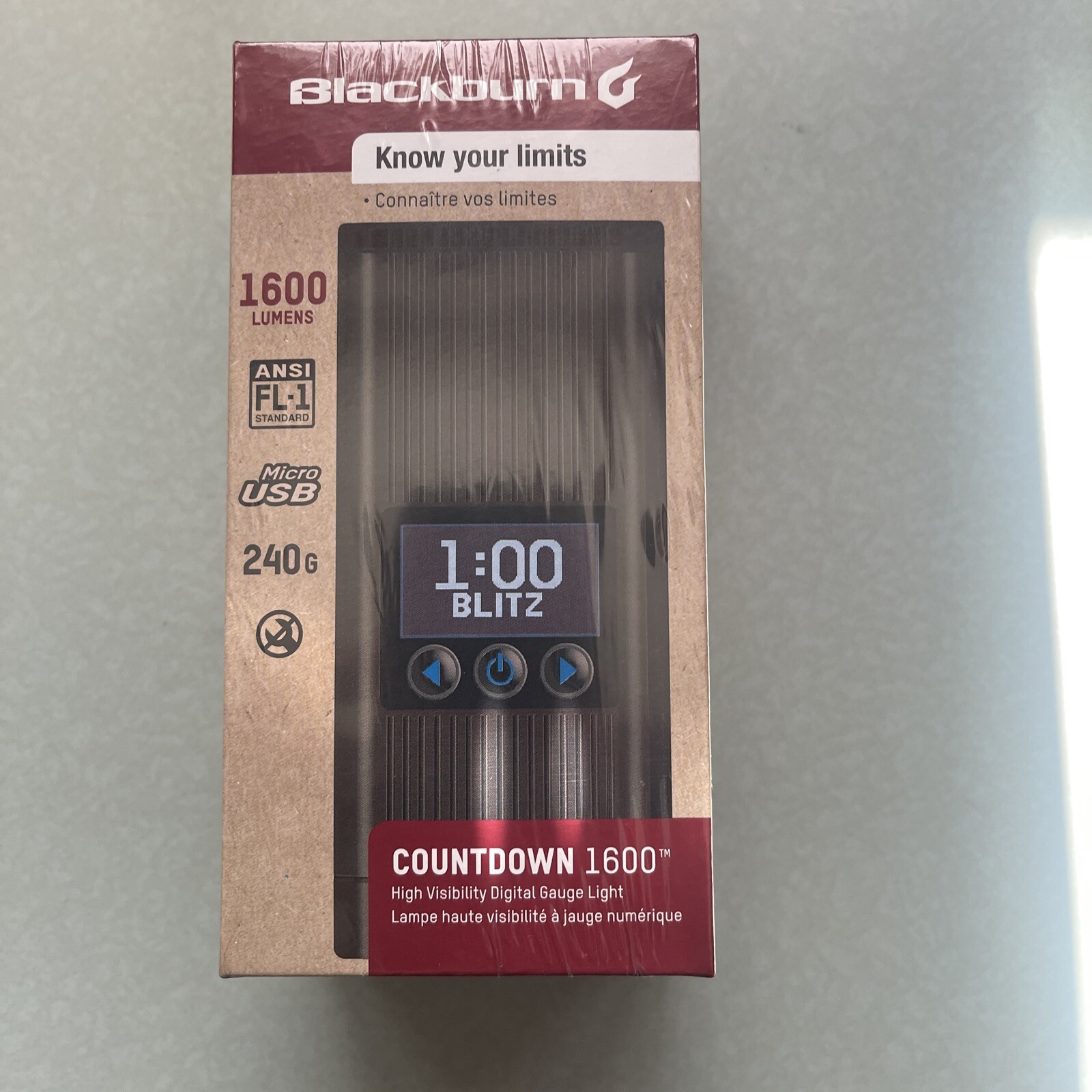 Blackburn PN: 7102665 Countdown 1600 Bike Headlight 1600 Lumens NIB