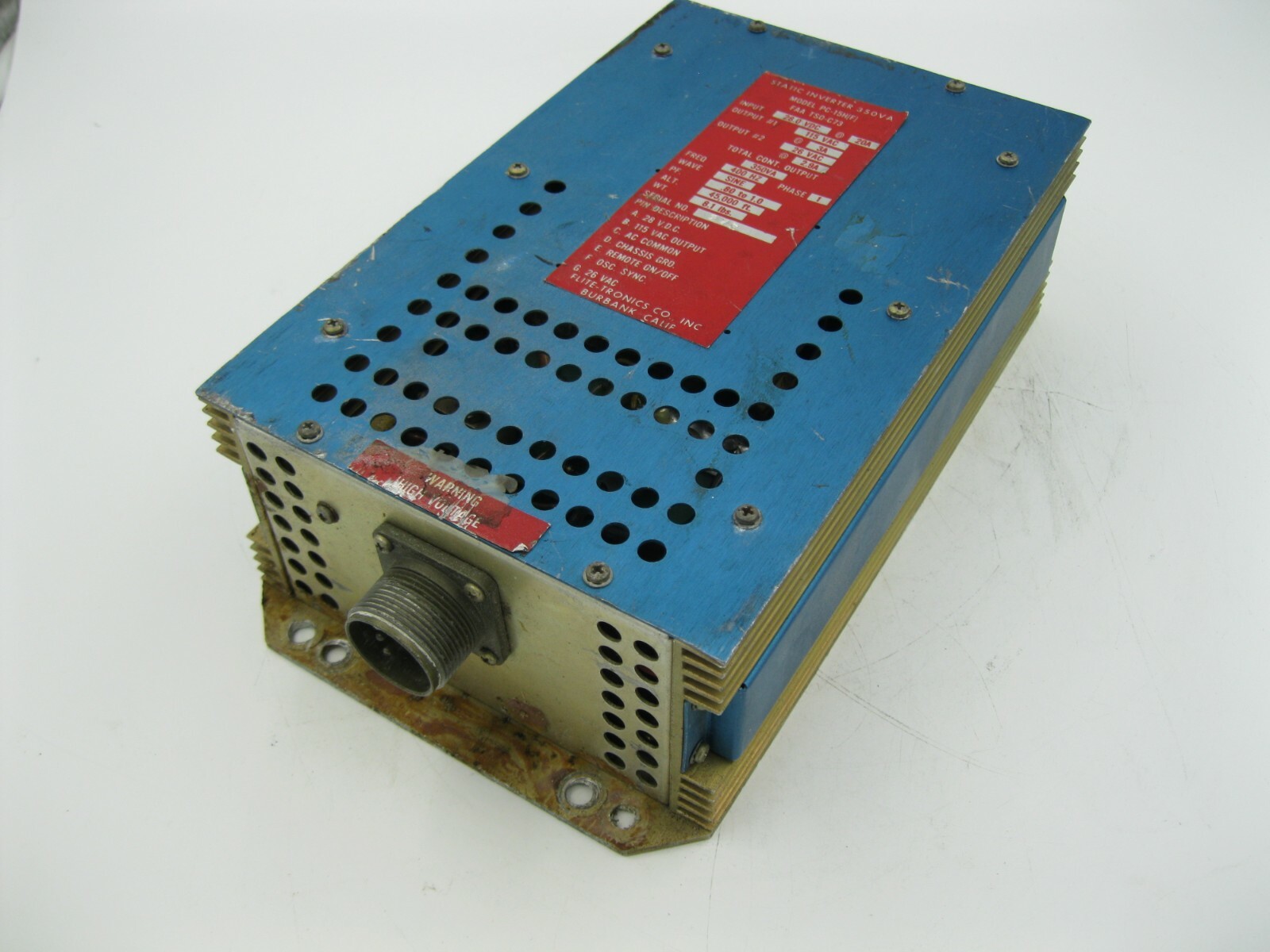 Flite-Tronics 350VA Static Inverter PC-15H(F)