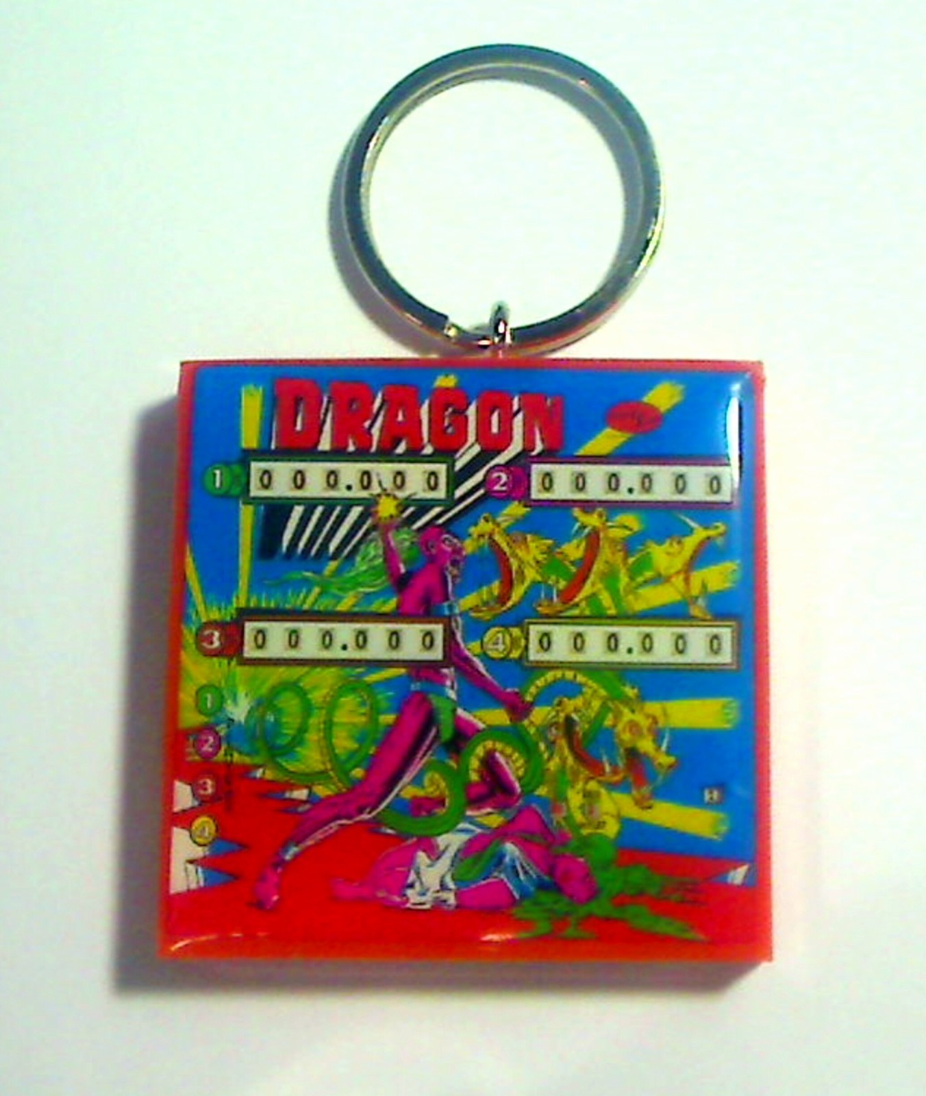 Interflip DRAGON Pinball Backglass Keychain
