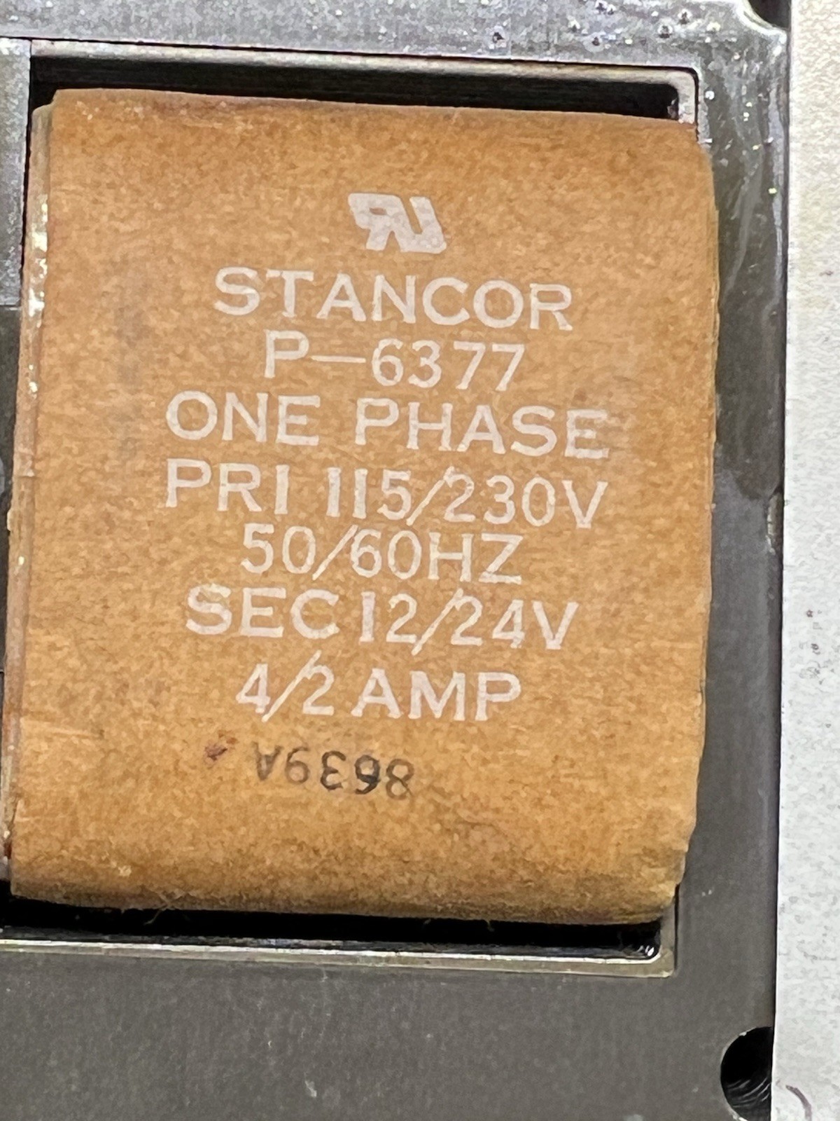 Vintage Stancor P-6377 Transformer 115/230V to 12/24V 4/2A Power Control