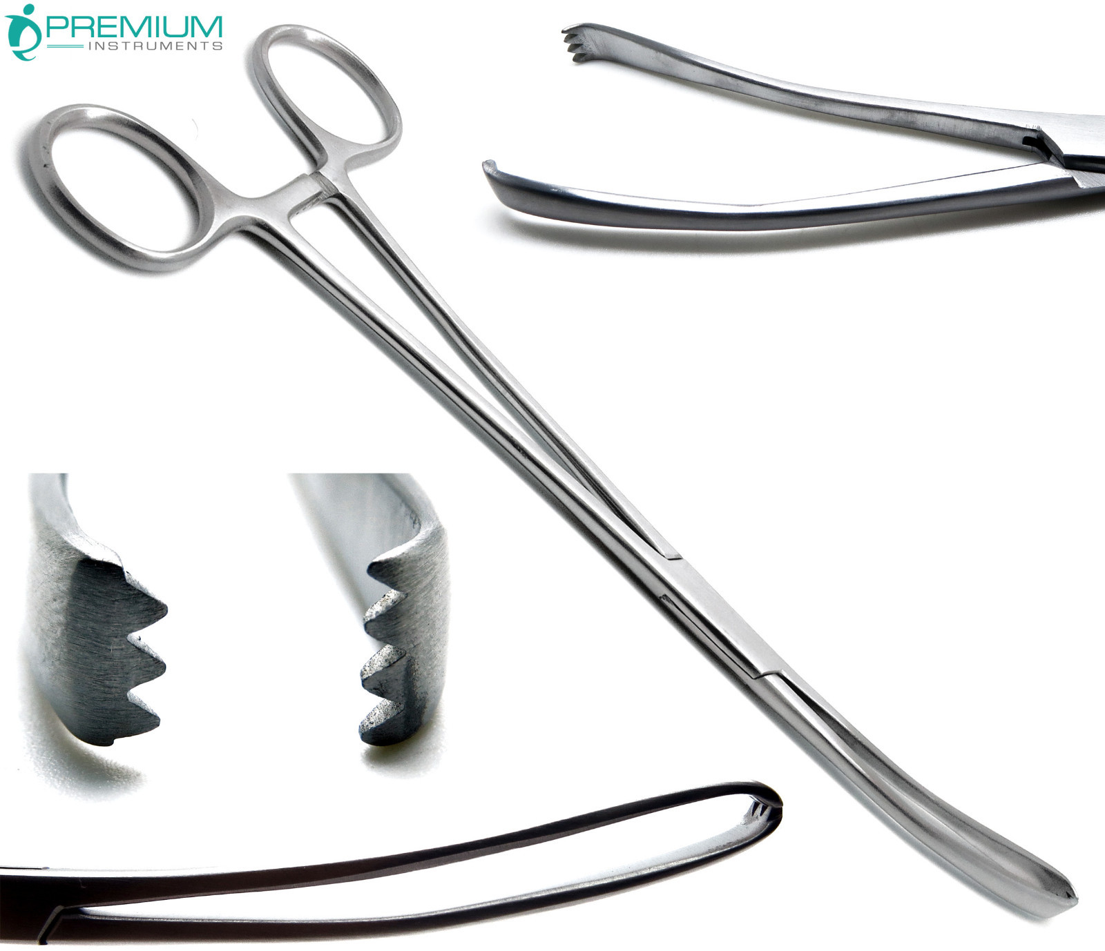 Vulsellum Forcep 9" Teeth 4X3 Teale Uterine Surgical Premium Instruments
