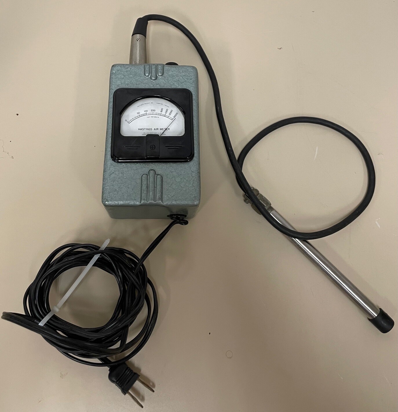 Teledyne Hastings Raydist G-11 Mass Air Meter Analog w/ S-27 Probe