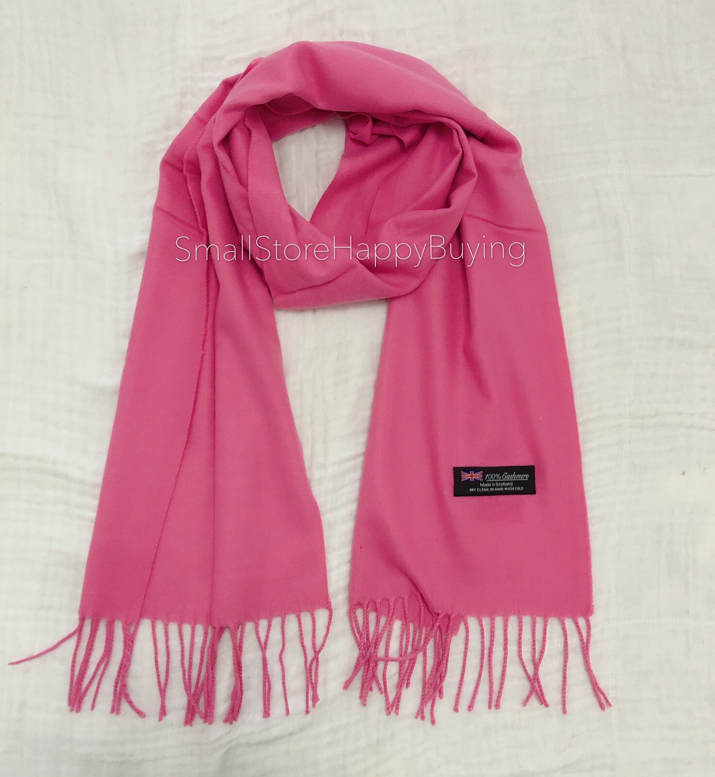 Men Women unisex 100% CASHMERE Warm PLAIN Scarf pure solid colored Wool SCOTLAND