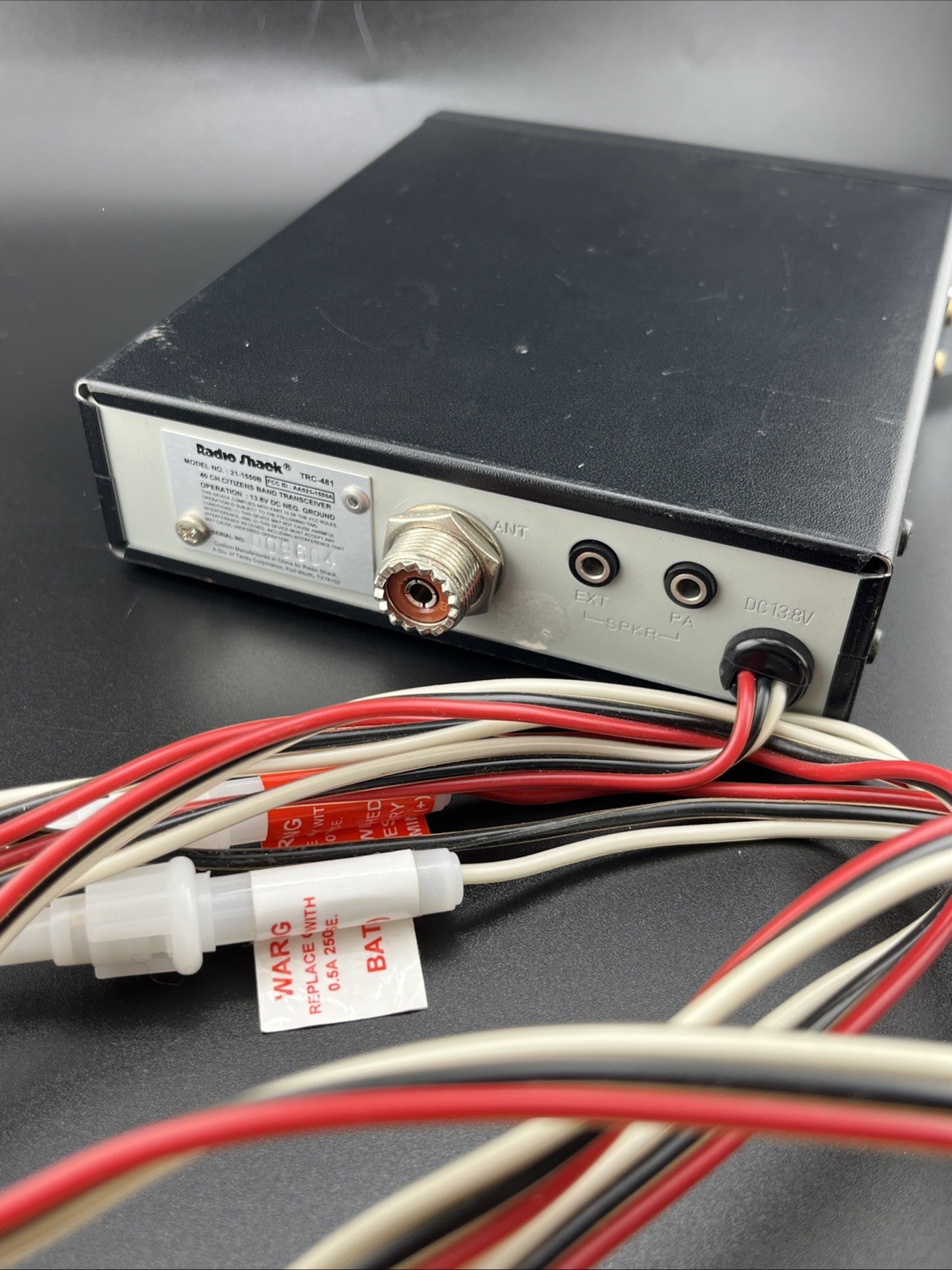 Realistic TRC-481 40 Channel 2 Way CB Radio-Untested