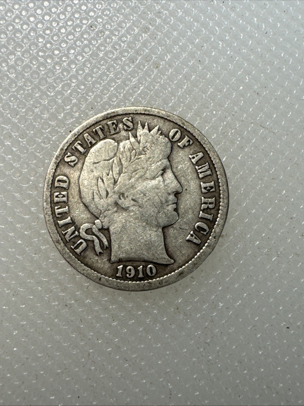 1910 D Barber Dime R