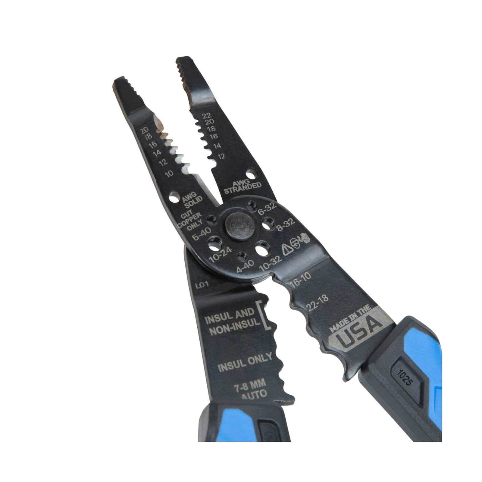 Klein Tools 1025 Long Nose Multi-Purpose Wire Stripper Tool, Made in USA Prof...