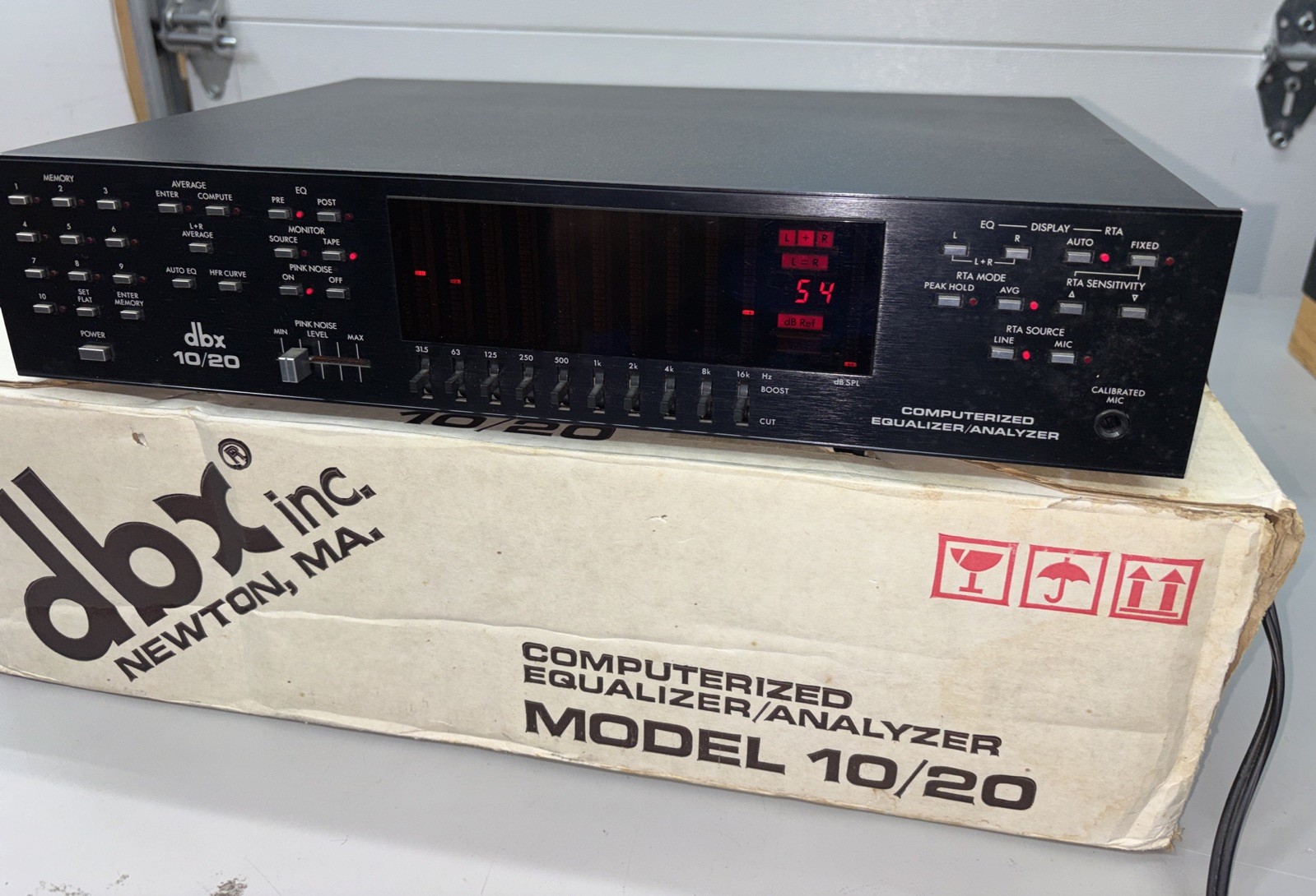 DBX 10/20 Computerized Equalizer Analyzer W/ Box - Studio Use - Works Great
