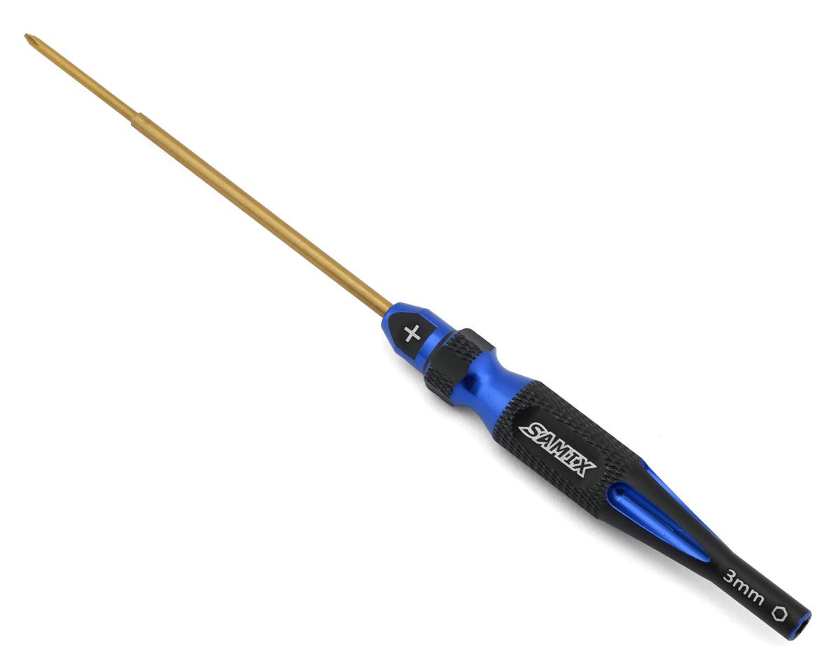 Samix Axial SCX30 2-in-1 Screw & Nut Driver (Blue) [SAMSCX30-SDPH-BL]