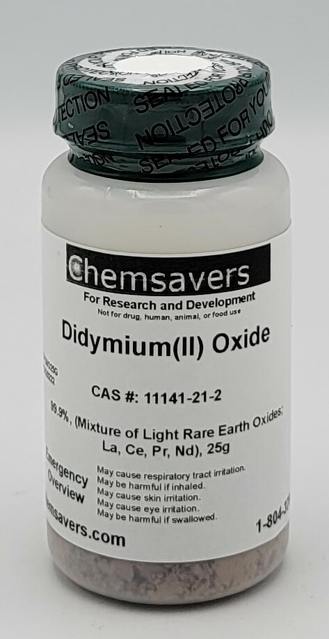 Didymium(II) Oxide, 99.9%, (Mixture of Light Rare Earth Oxides), 25g