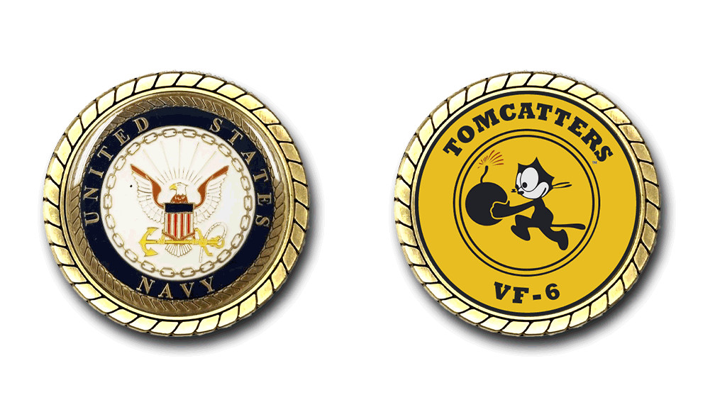 VF-6 Tomcatters US Navy Squadron Challenge Coin Officially Licensed