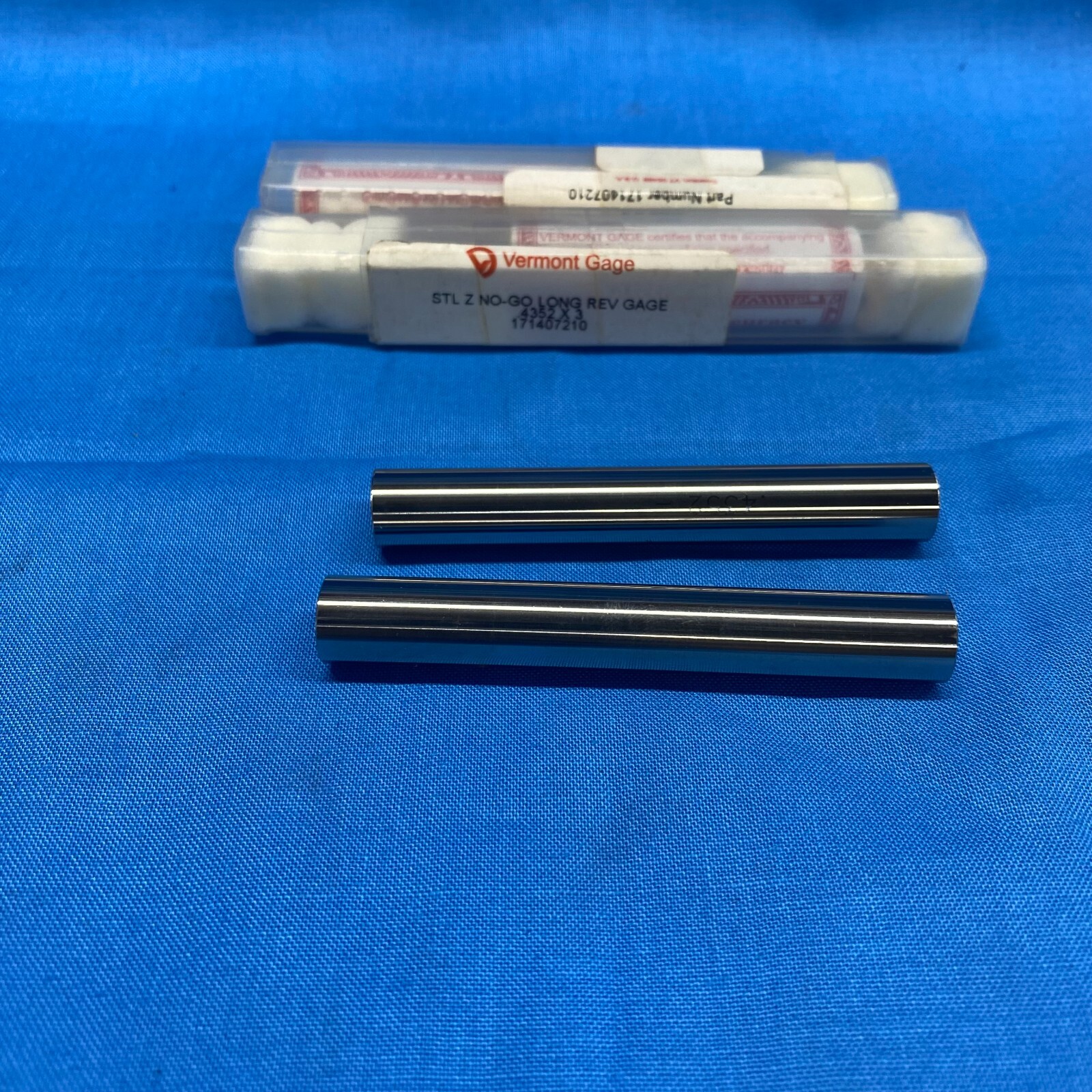 VERMONT GAGE LONG REV GAGE STL Z NO-GO .4352X3 171407210 (LOT OF 2)
