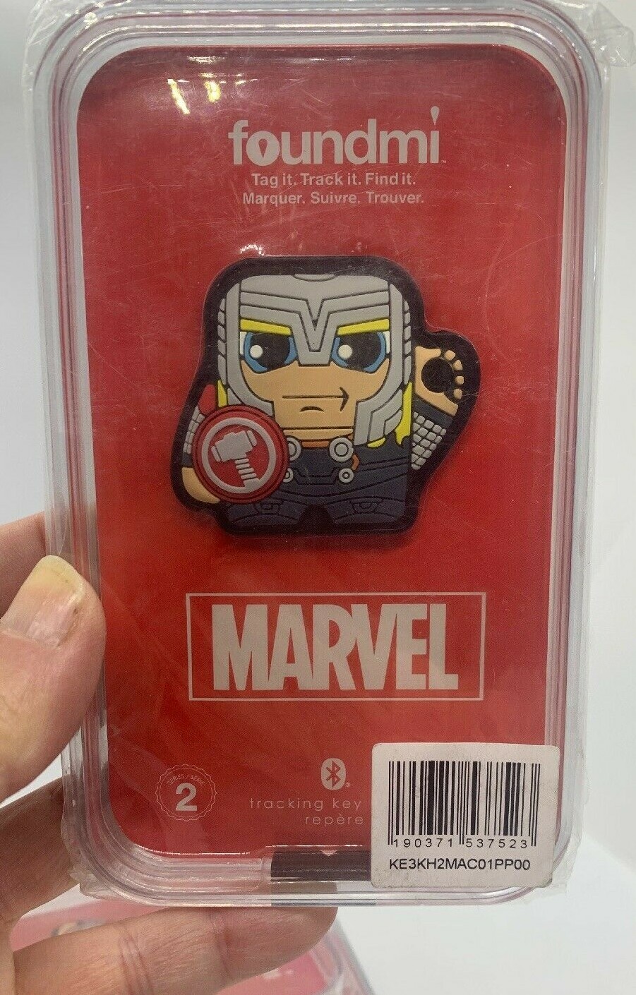 Avengers Thor foundmi Bluetooth Tracker Backpack Keys GPS Marvel Keychain