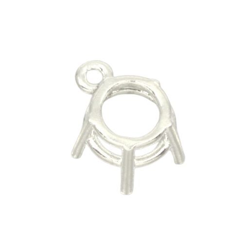 Round Five Prong Pre-notched Dangle Mounting