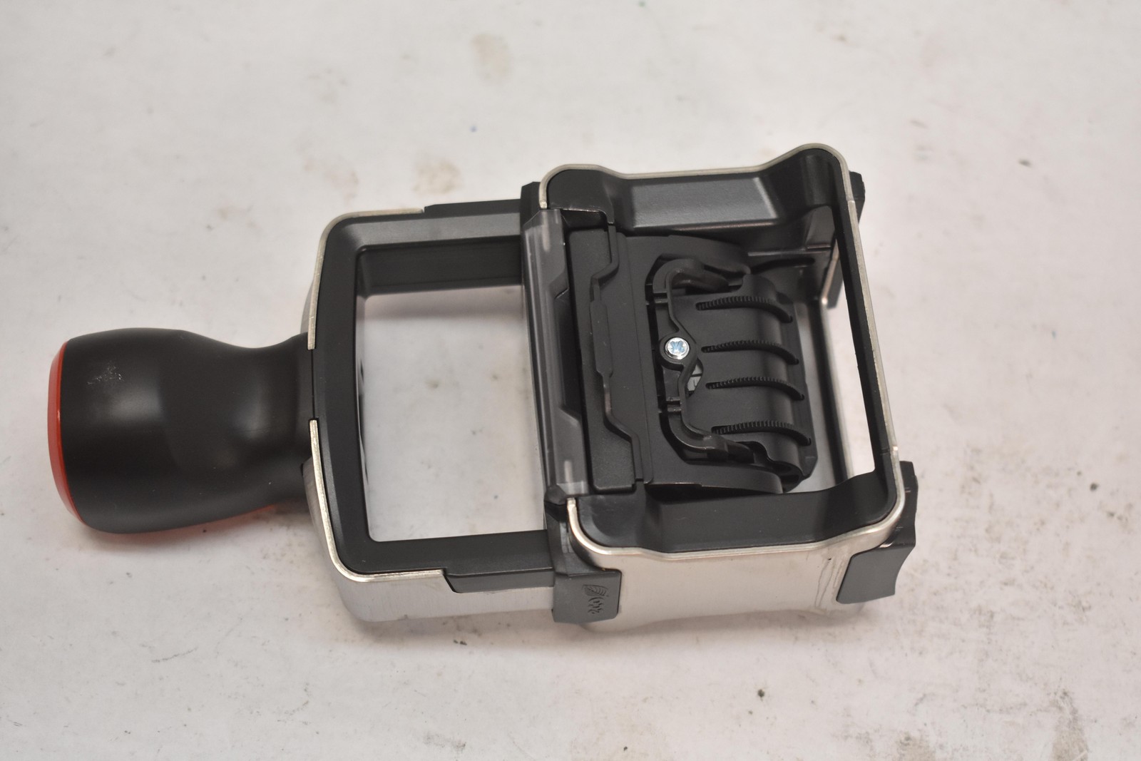 PLUS 2000 Plus Pro Series Self-Inking Date Stamp Band Shield Black Red Office