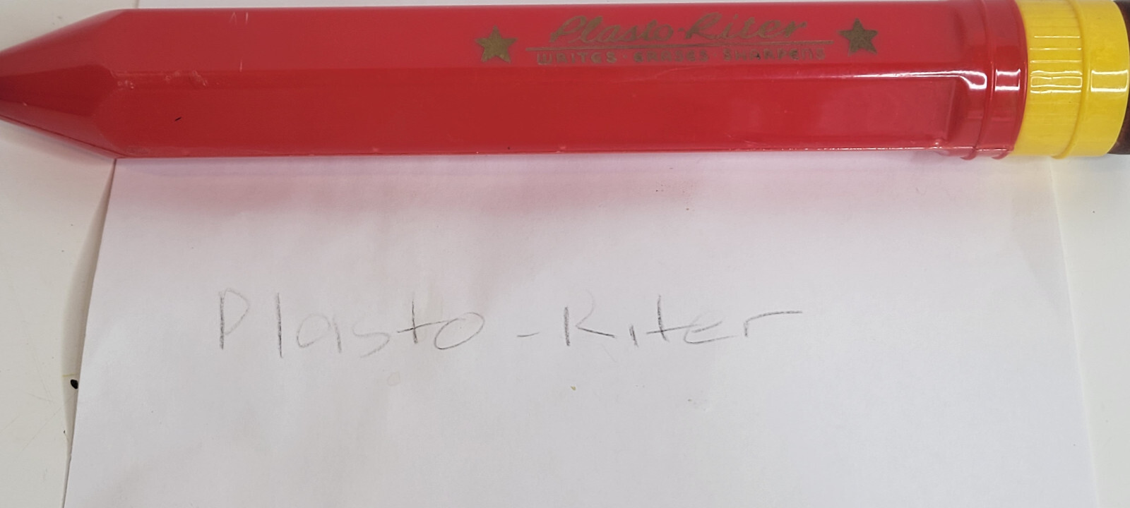 Vintage Plasto-Riter Plastic Pencil Eraser and Sharpener