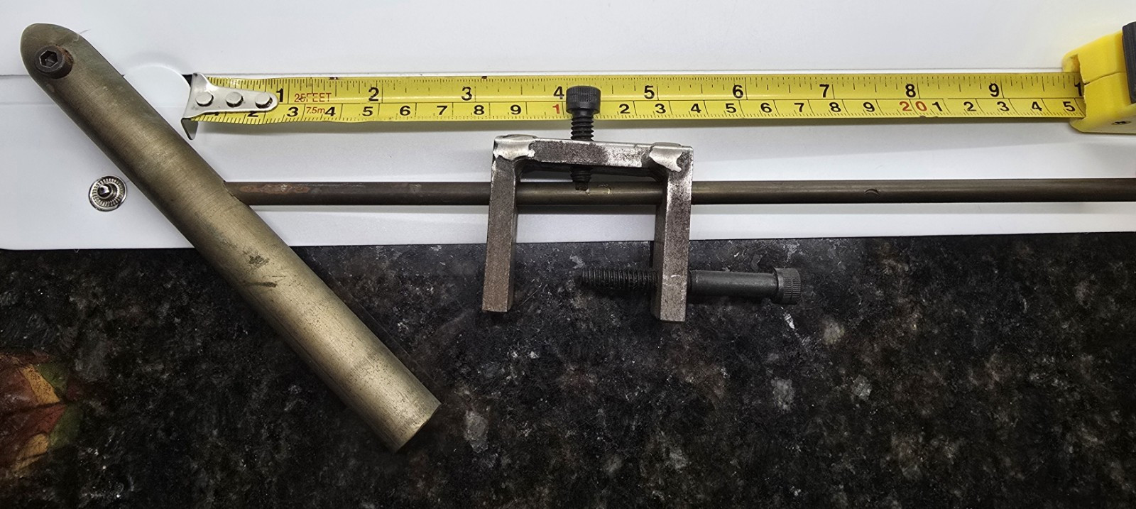 Pair Of Very Old Fly Fishing Fly Tying Vise Clamps Iron & Brass