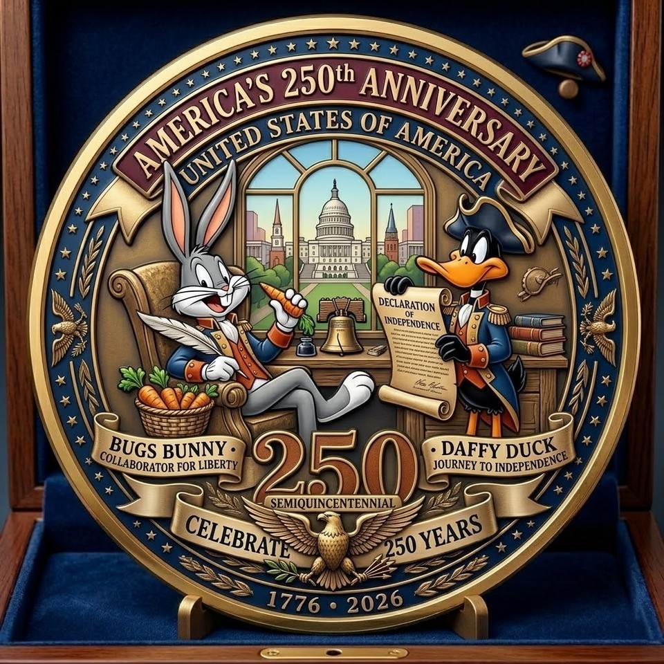 America's 250th Bugs & Daffy Declaration Commemorative Coin CB1172