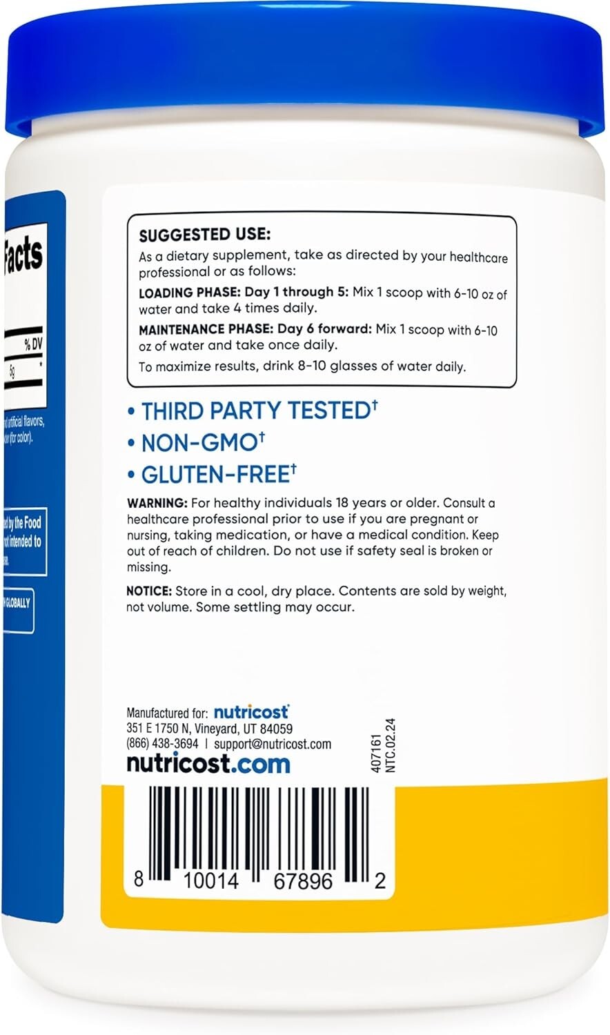 Nutricost Creatine Monohydrate Powder (500G) (Pineapple Mango)