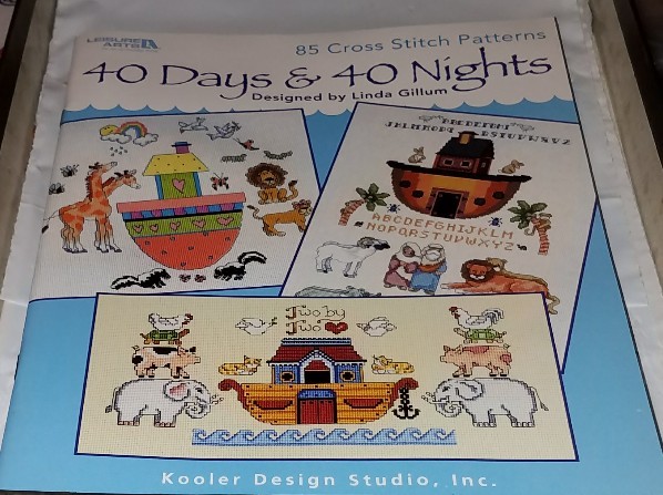 AD14 LEISURE ARTS 2009, 40 DAYS & 40 NIGHTS - 85 CROSS STITCH DESIGNS