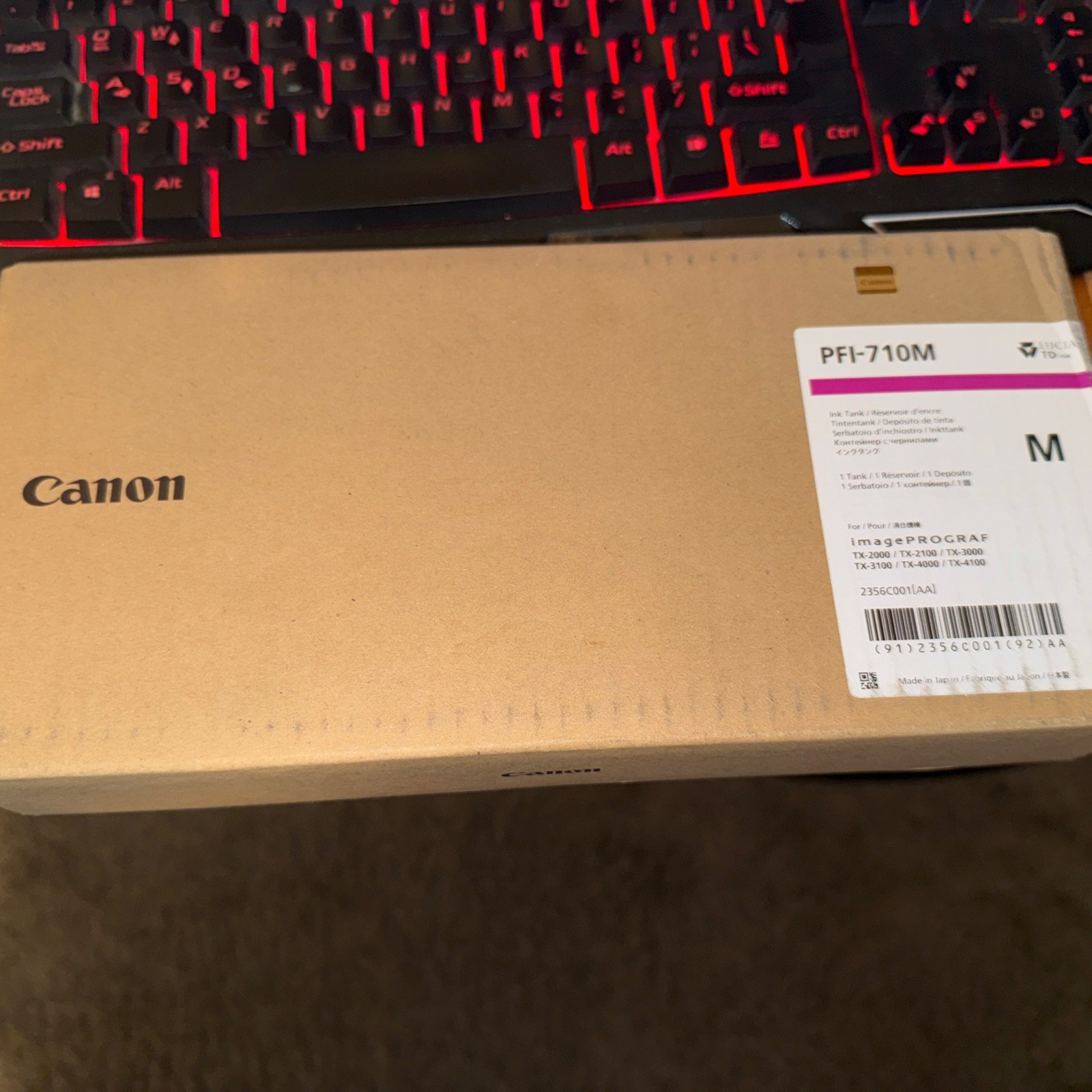 Canon PFI-710M Magenta Ink Tank Exp 10-2024 Genuine OEM Brand NEW!