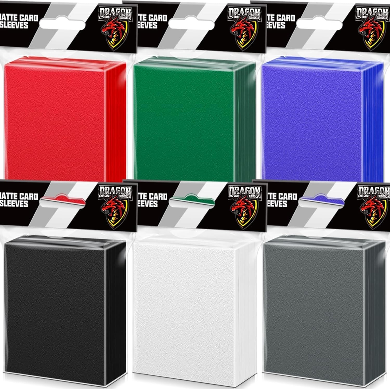 600PCS Card Sleeves for Collectable Gaming Cards, Matte Card Protectors Sleeves