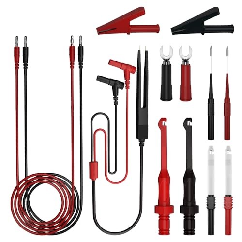 4mm Banana PlugTest Leads Kit Digital Electrical Test Probes Set Fully 13pcs