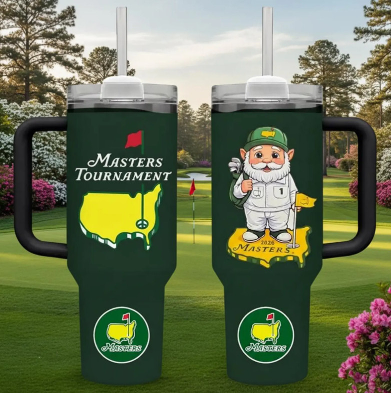 Masters Tournament 2026 Tumbler 40oz with Handle, Augusta National Golf Gift