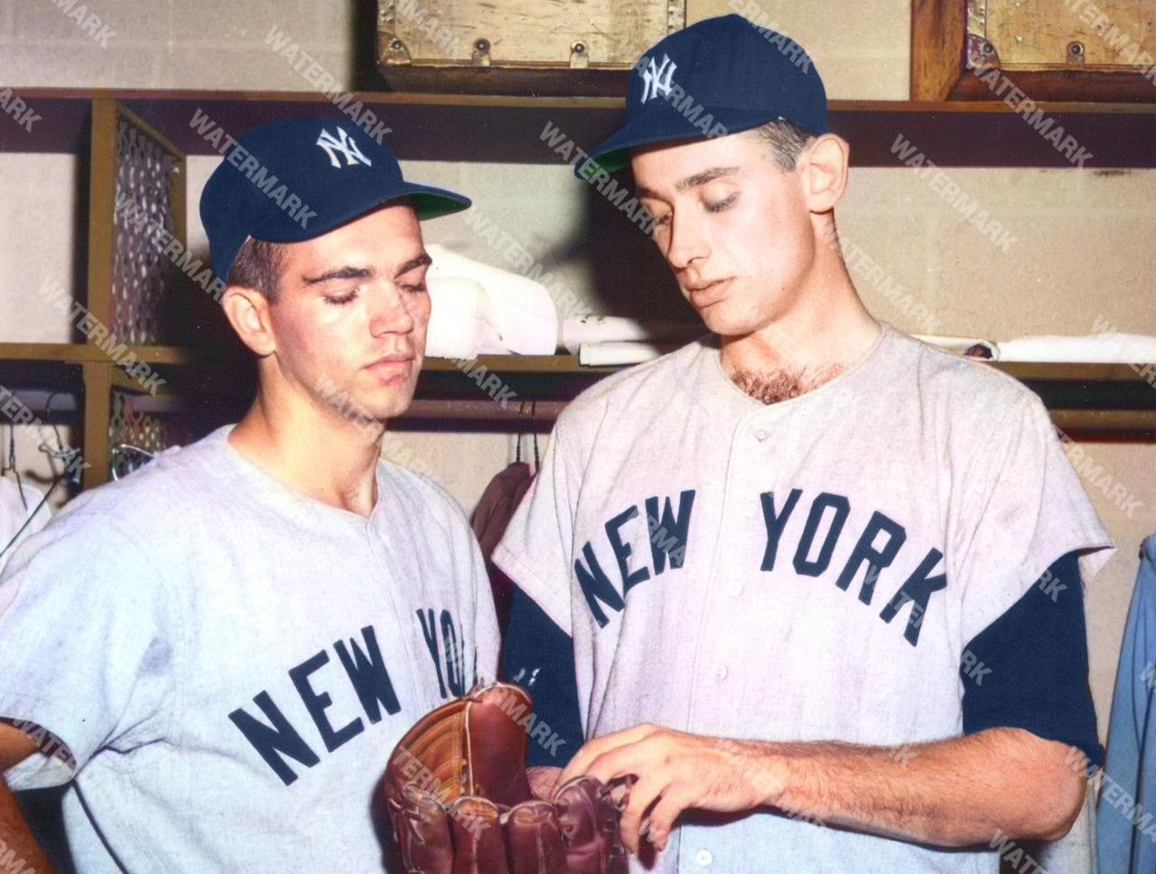 GV848 Bobby Richardson - Rip Coleman Yankees 8x10 11x14 16x20 Colorized Photo