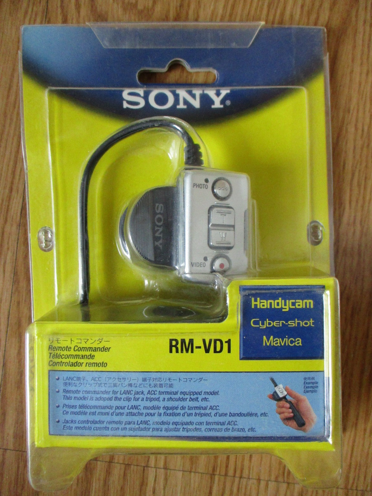 Vintage Sony Rm-VD1 Extended Remote Commander For Handycam Cyber Shot Mavica