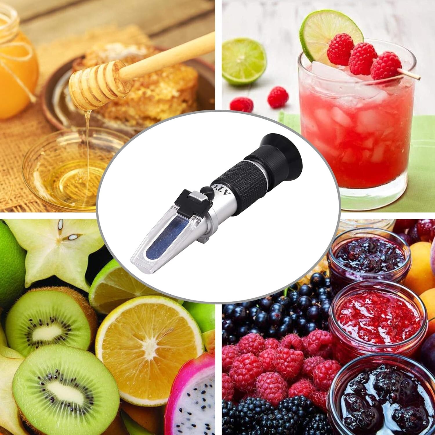 Advanced 3-in-1 Refractometer with Automatic Temperature Compensation