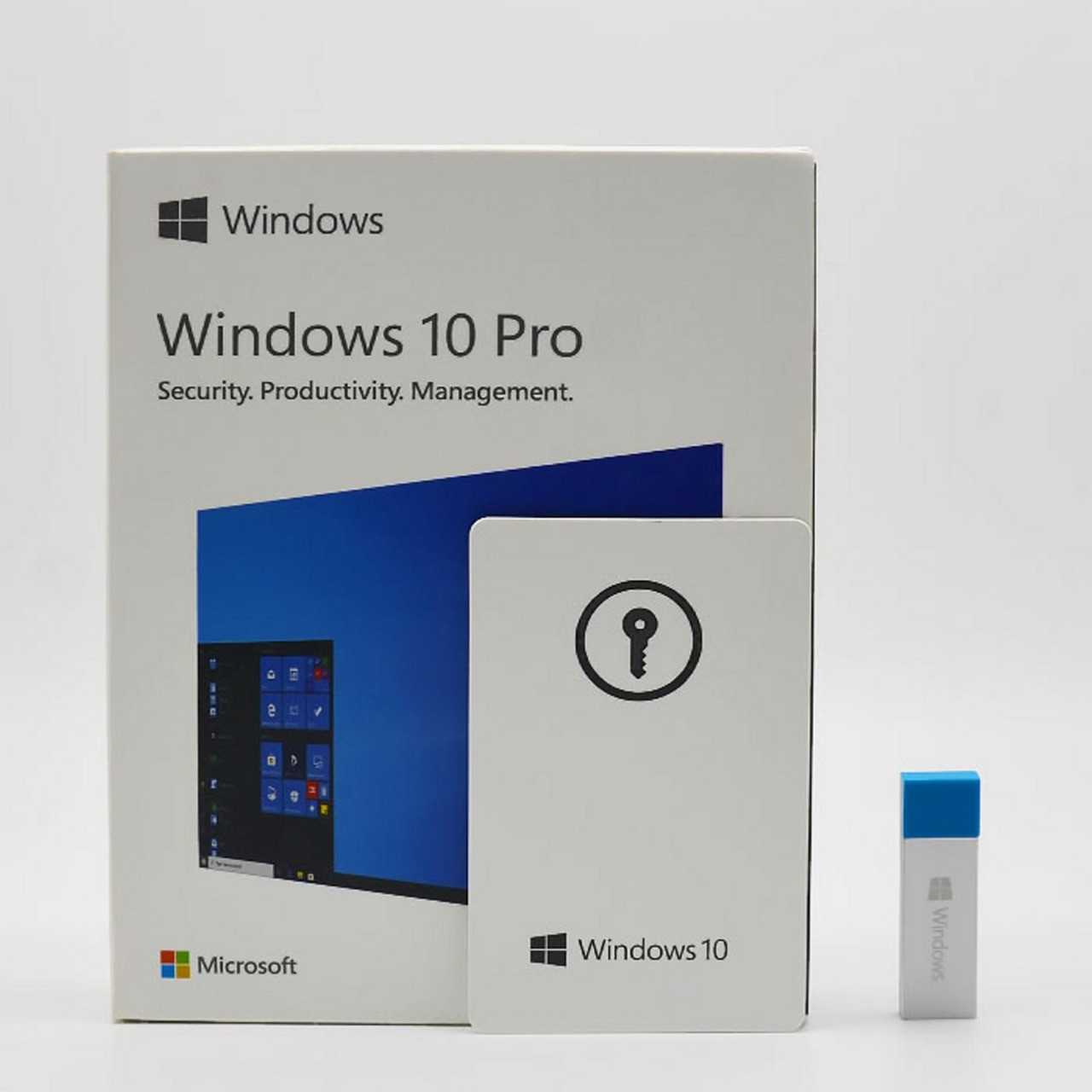 MS Windows 10 Professional 64-Bit USB Flash Drive + Key Retail Box New Sealed