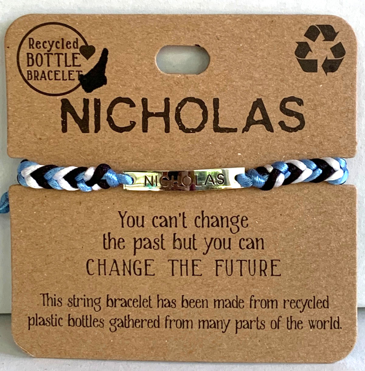NICHOLAS ♻Recycled Bottle Bracelet ~Brand New ~ Great Gift 🎁