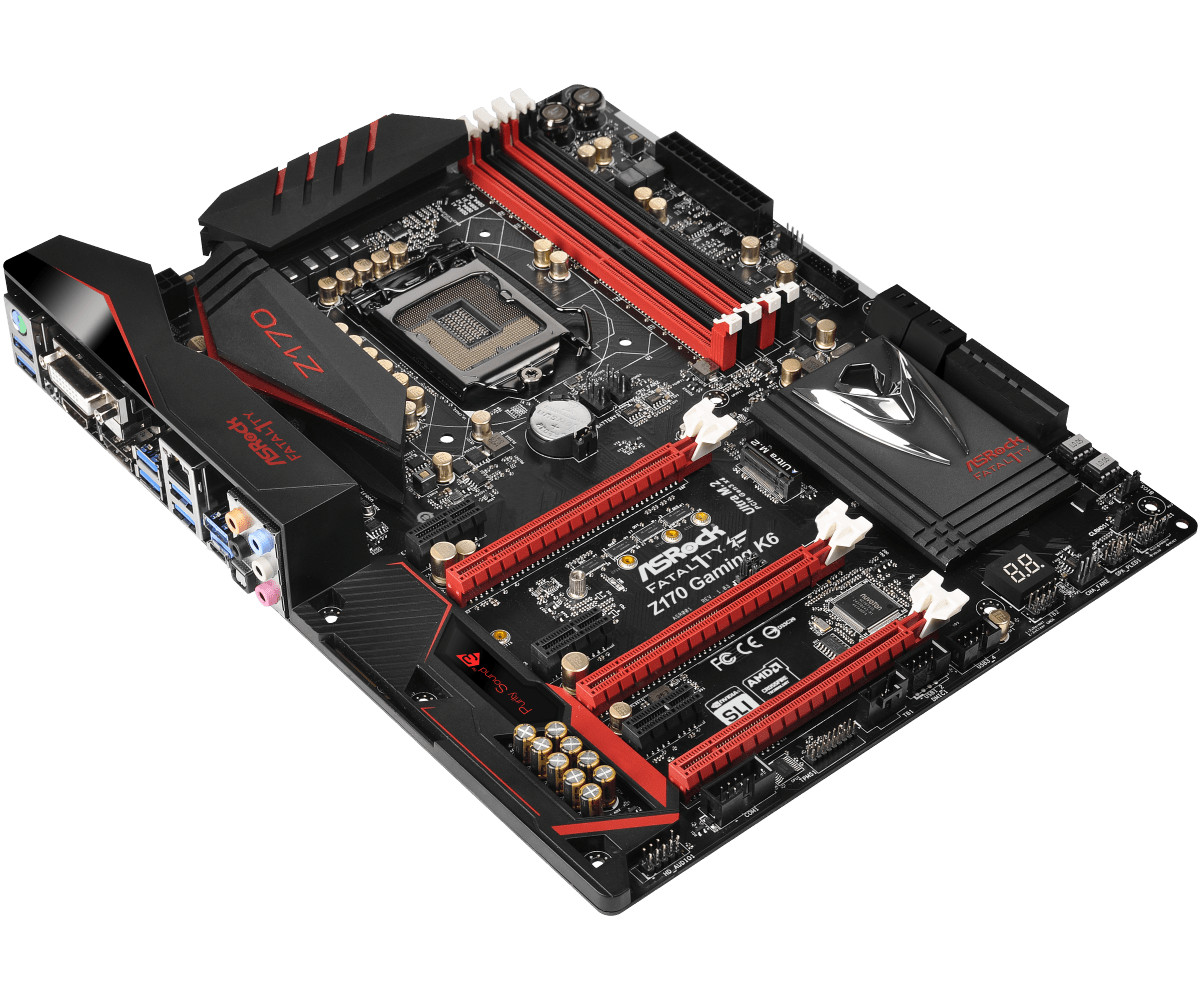 ASRock Z170 Gaming K6 Motherboard Intel Z170 LGA 1151 4 x DDR4 ATX M.2 DVI-D