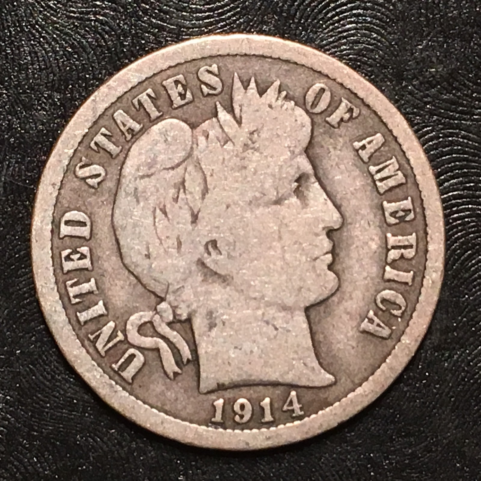 1914-D Barber Dime - High Quality Scans #G693