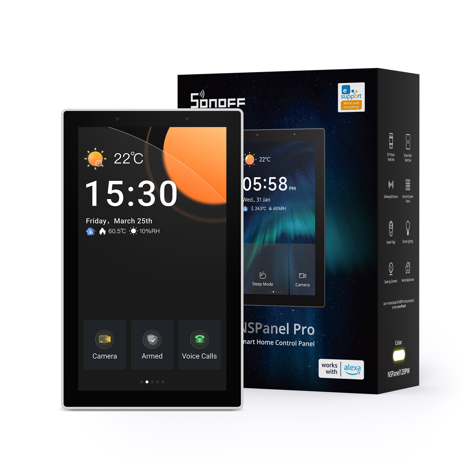 SONOFF NSPanel Pro Smart Home Control Panel Touch Screen Built-in Zigbee Gateway
