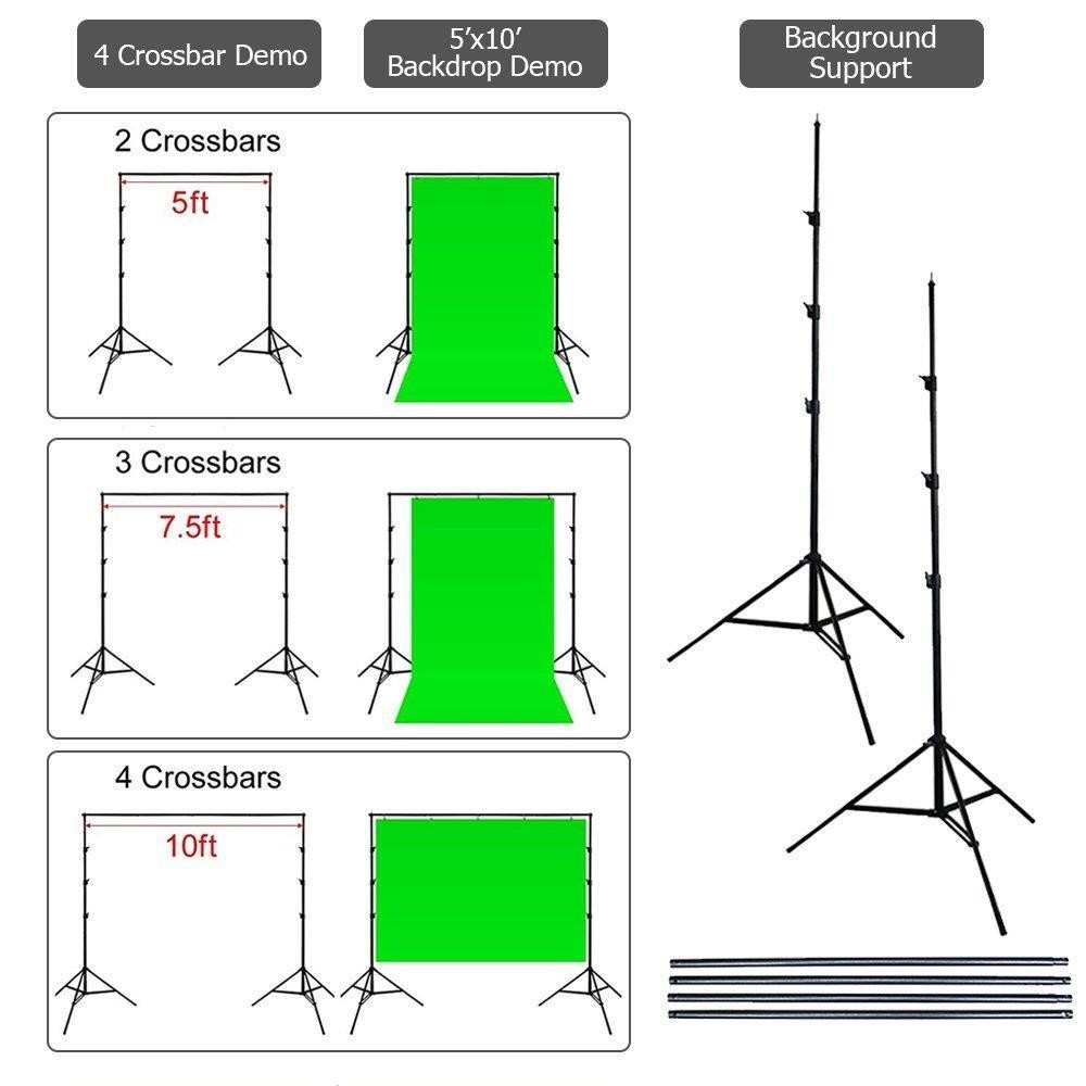 Photography Studio Continuous Lighting 5 Umbrellas Stand Set w/Reflector Panel
