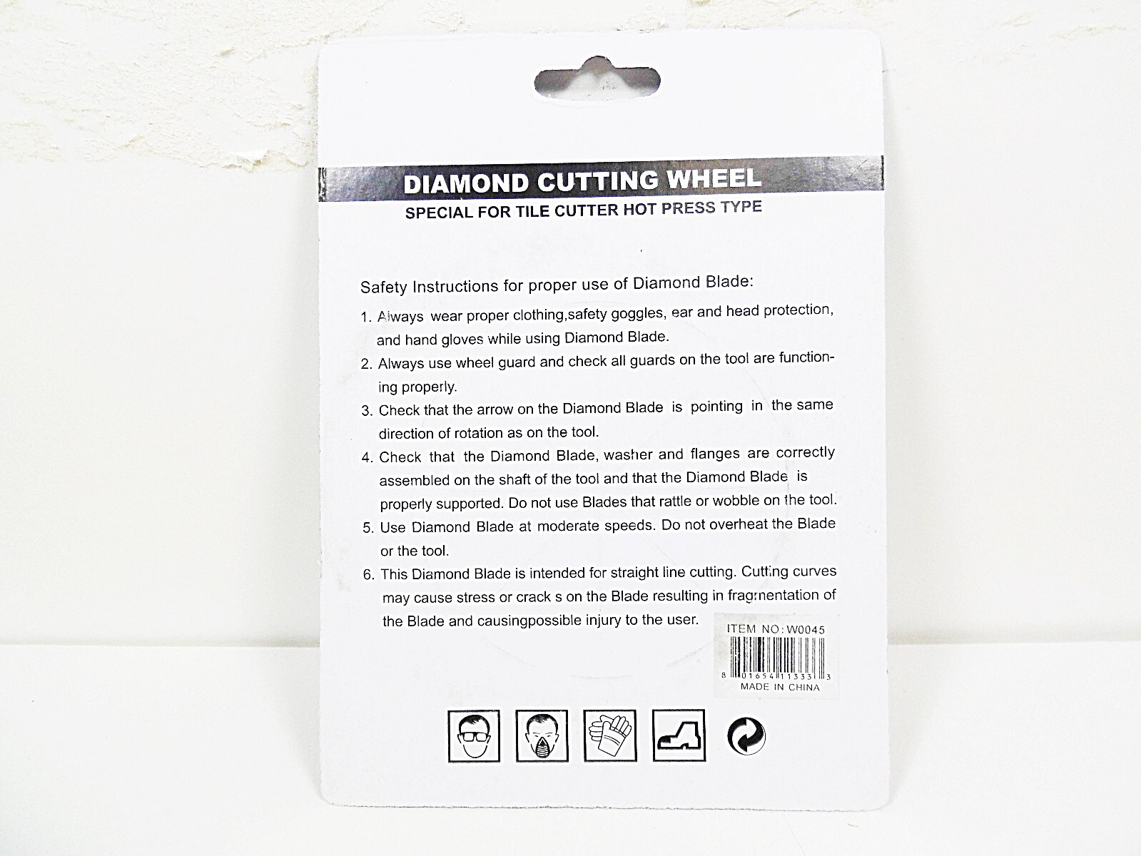 Tile Cutting Wheel Cutter Discs 4-1/2" Diamond Wheels Arbor Hot Press Type Disc