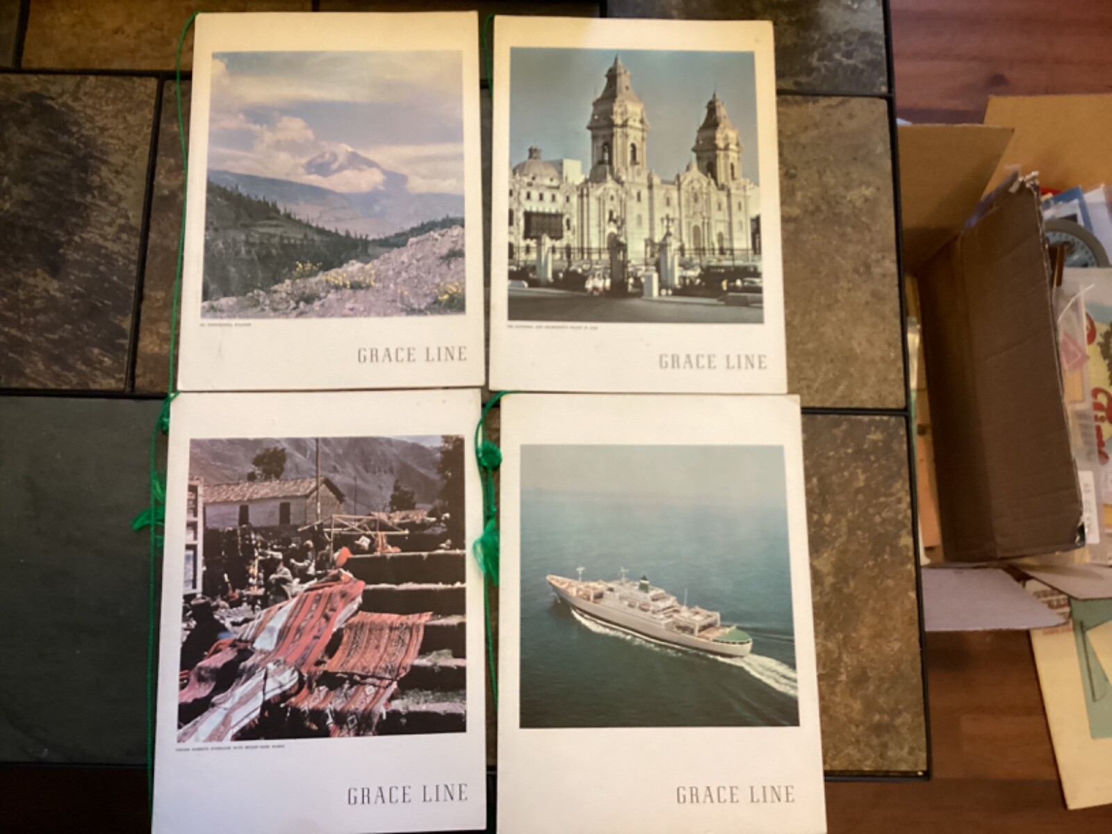 Four (4) Grace Line, Santa Magdalena Dinner Menus