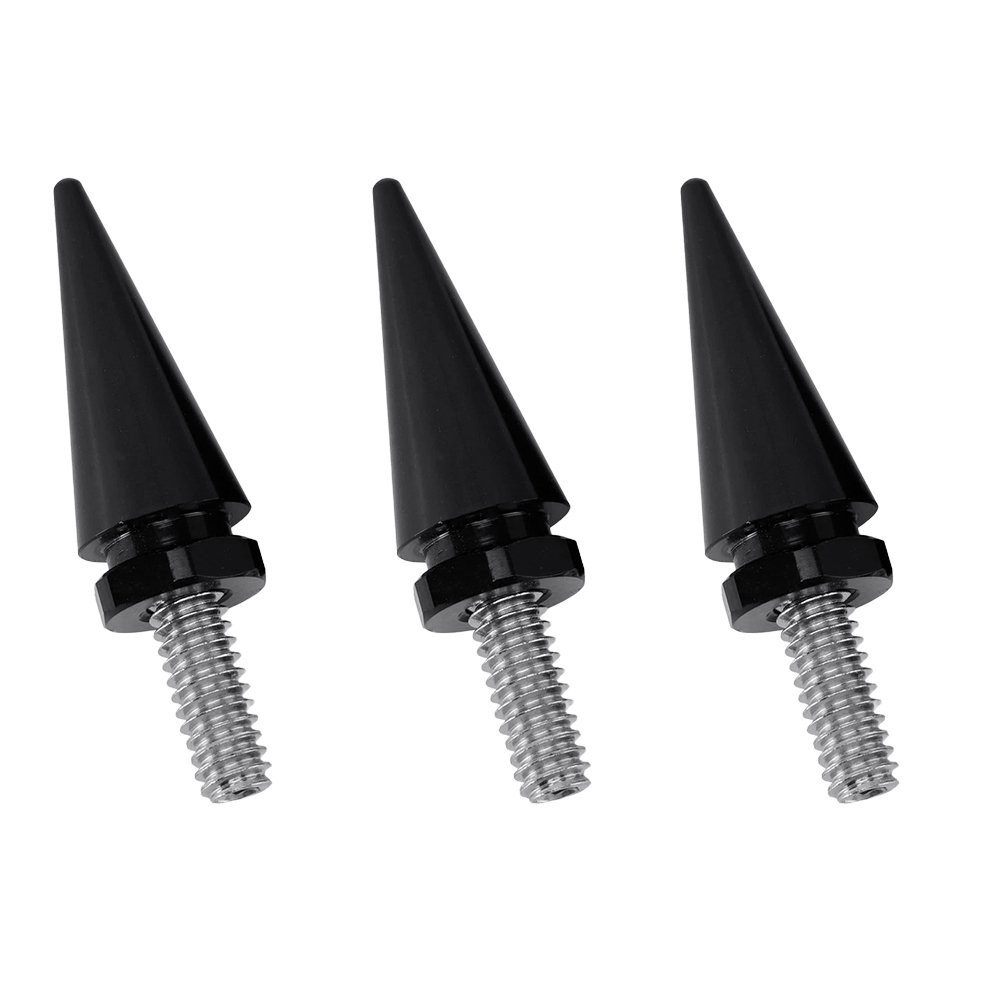 3PCS Windscreen Windshield Spike Screws For Harley Electra Glide 1996-2013 Black