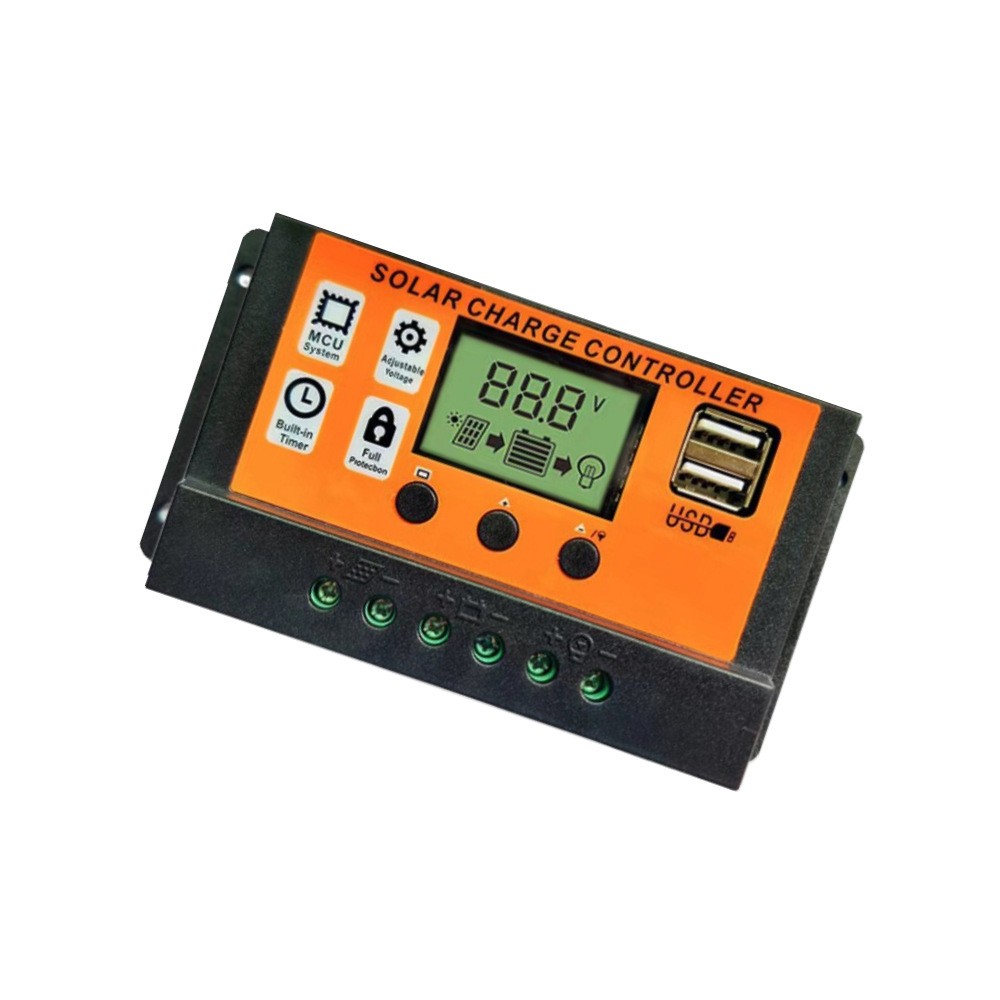 100A MPPT Solar Panel Regulator Charge Controller Auto Focus Tracking 12/24V US