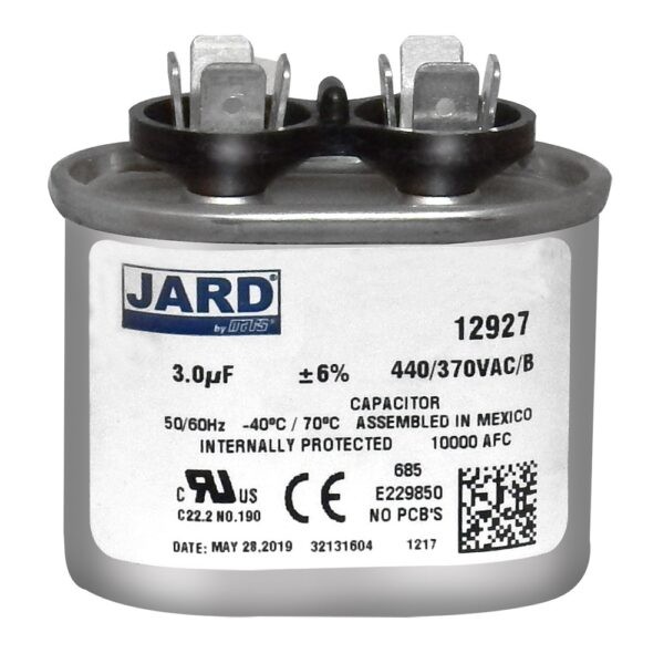 3 uf MFD 440 370 VAC OVAL Run Capacitor Replaces NGM 325P305H44A15A4Z JARD 12927