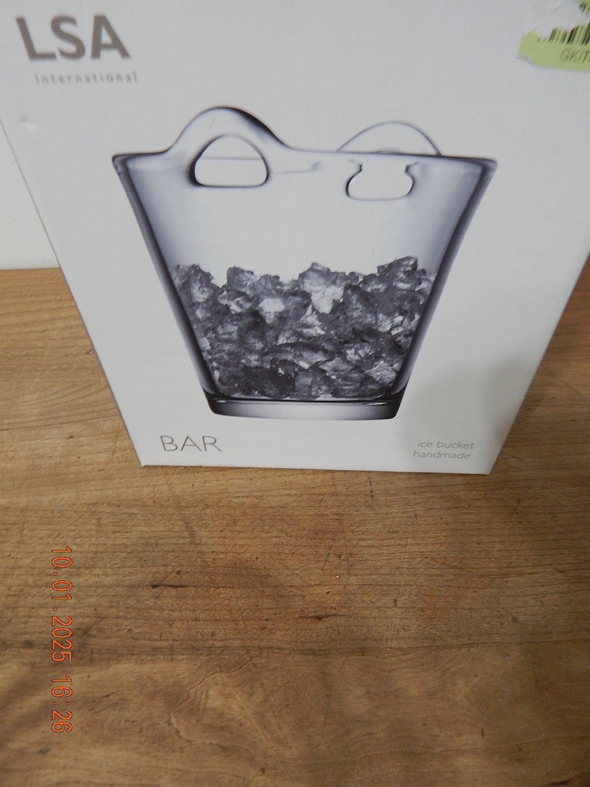 LSA Bar Ice Bucket Glass 1.8litres,