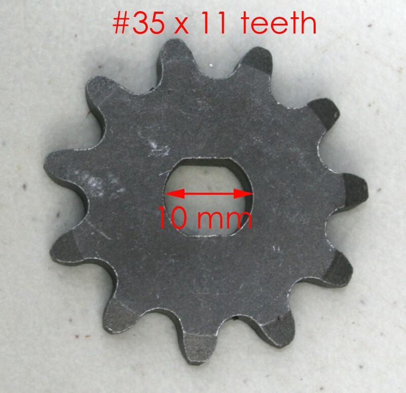 #35 chain 11 Tooth Front Sprocket for Electric Scooter Motors Go Kart Mini Bike