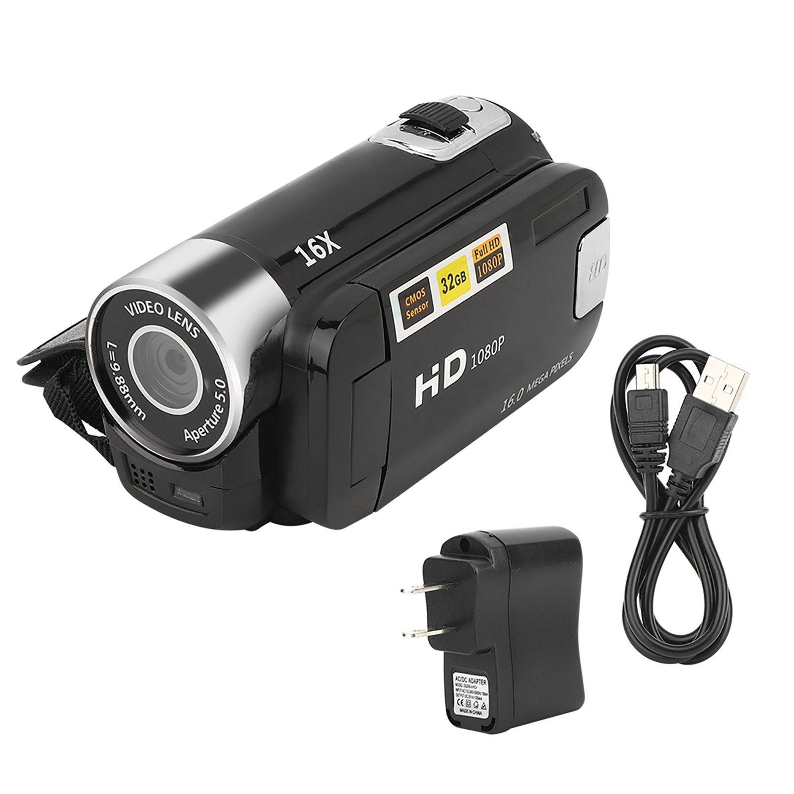 DH‑90 16X Digital Zoom Screen High Definition Camera Image Shooting Camcorder